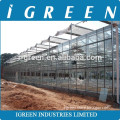 Agricultural glass greenhouse for Aquaponics